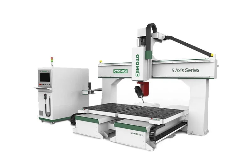  ATC 5 Axis CNC Router Machine with Two Working Tables