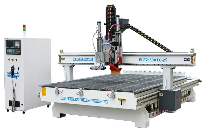 ATC CNC Router with Horizontal Spindle for Side Boring & Drilling