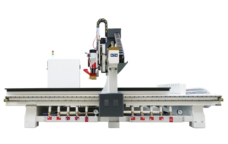 ATC CNC Router with Horizontal Spindle for Side Boring & Drilling