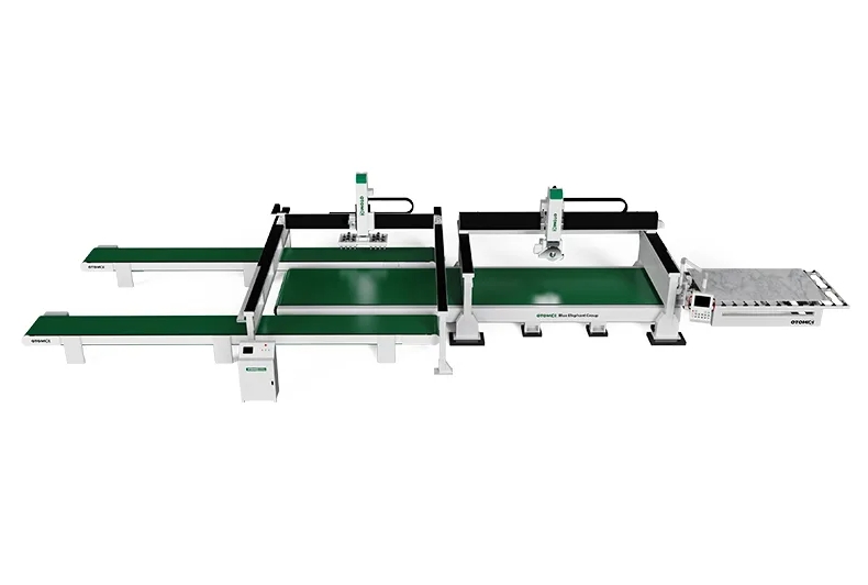 خط إنتاج ألواح الكوارتات لآلة منشار الجسر ذو 5 محاور CNC متعدد الوظائف لقطع وتلميع الحجر