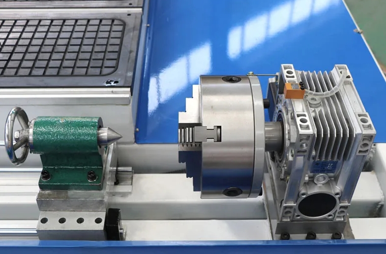 3 Axis CNC Router with 4th Rotary Lathe Side Embed for Furniture Cabinets Doors Making