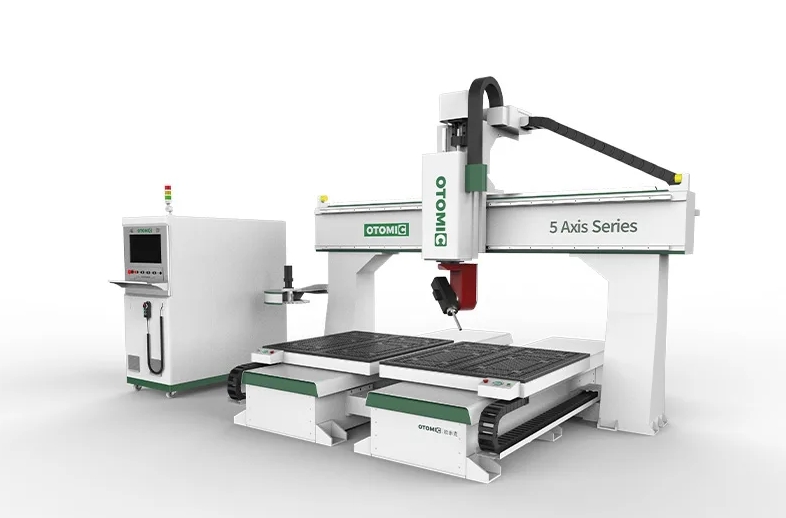  ATC 5 Axis CNC Router Machine with Two Working Tables