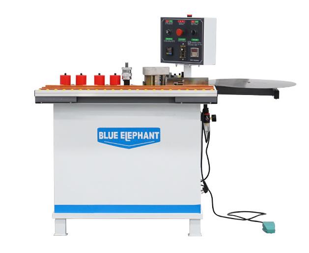 Curved and straight edge banding machine