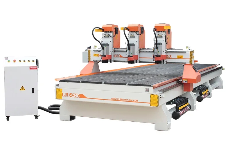  3-Spindle CNC Wood Router Machine