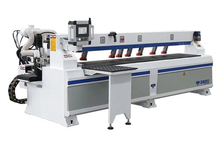 ELE300 Three-Head Side Hole CNC Boring Machine with Biscuit Connector Slot Cutter